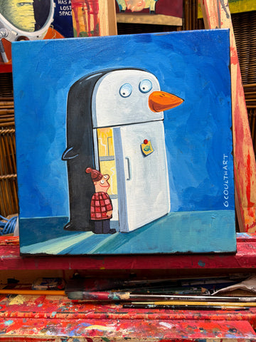 penguin fridge 12 x12"